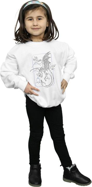 Produktbild Dragon Line Art Sweatshirt Mädchen (140, 146)
