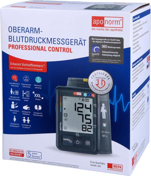 Actual product image Aponorm Bmg Pro Contr Upper, 1 pc (Blood pressure monitor upper arm)