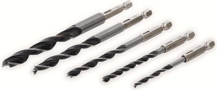 Image du produit BGS Jeu de mèches bois 4 - 10 mm Six pans 5 pièces (10 mm, 4 mm, 6 mm, 8 mm, 5 mm)