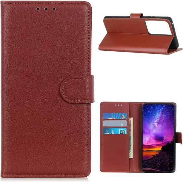 Produktbild MU Classic Litchi Leder Bookcover Series (Samsung Galaxy S21 Ultra)