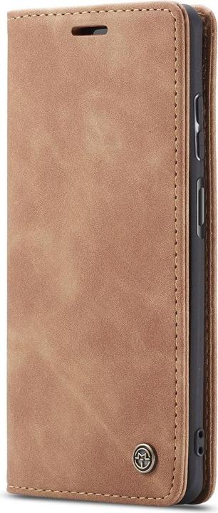Produktbild König Design Hülle Handy Schutz für Huawei P smart 2021 Case Flip Cover Tasche Etuis Braun (Huawei P Smart (2021))