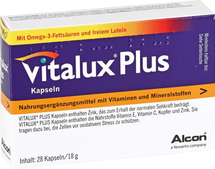 Actual product image Vitalux Plus caps (84 Piece, Capsules, 98 g)