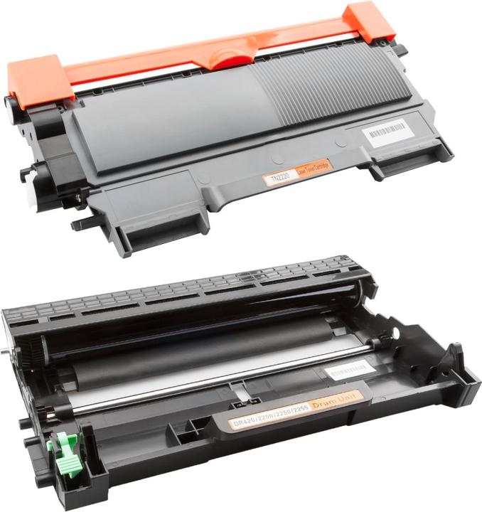 Image du produit Plutoos Brother TN-2220 DR-2200 toner & tambour XXL compatibles, noir