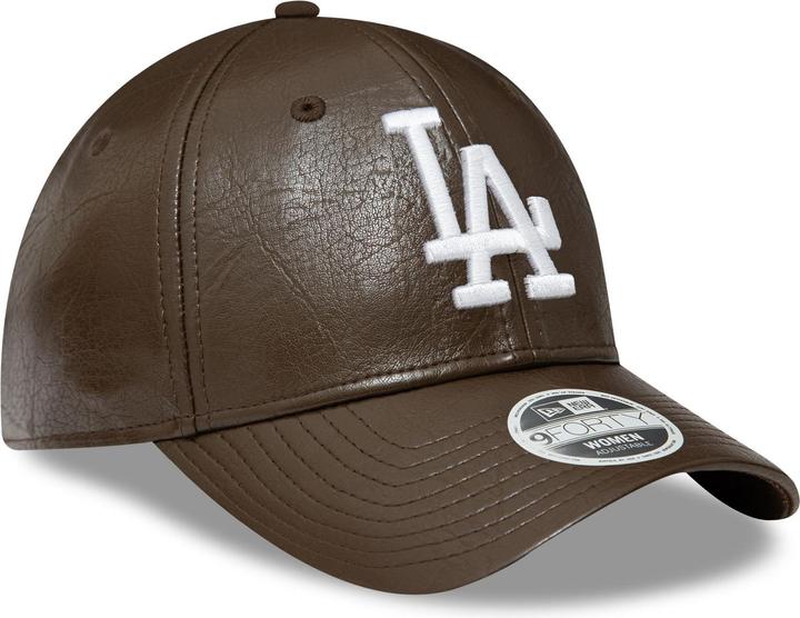 New Era 9Forty Damen Cap - KUNSTLEDER LA Dodgers braun