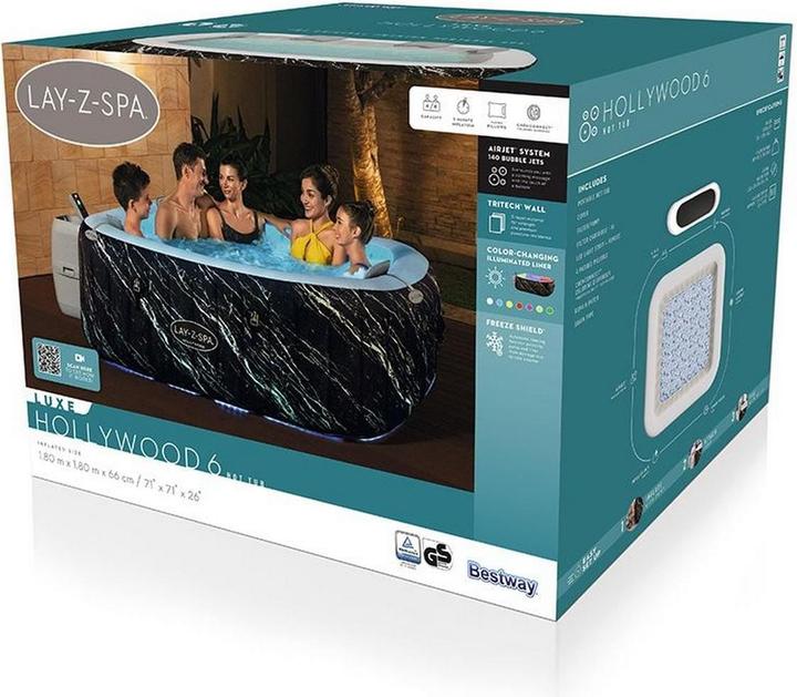 Actual product image Bestway Lay-Z-Spa Hawaii Smart Luxe (6 pers.)
