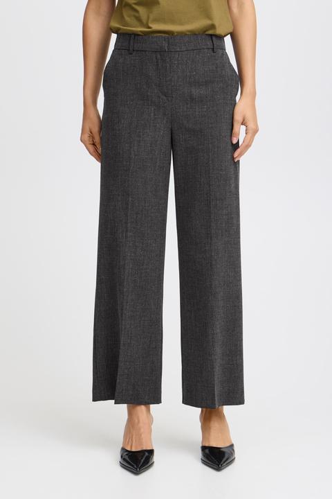 Actual product image B.young BYDANTA WIDE LEG PANTS 2 CROPPED 20815027 (40)