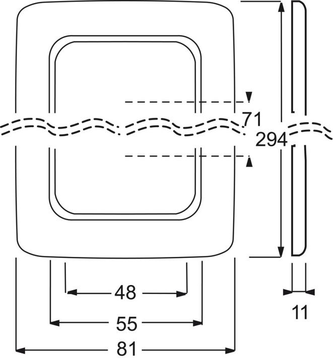 Actual product image Busch-Jaeger 1725-0-0951 Switch plate & socket cover (2514-214)