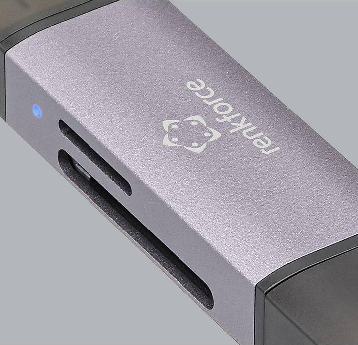 Produktbild Renkforce RF-CR-200 USB-Kartenleser Smartphone/Tablet USB-A (USB 3.1 Gen 1), US (USB, USB 3.1 Gen 1)