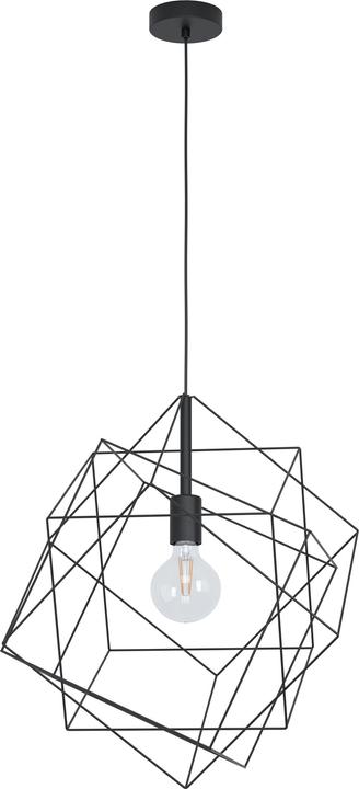 EGLO Lampe à suspension STRAITON 1x E27, Noir (E27)