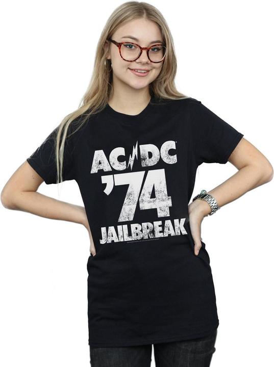 Immagine prodotto AC/DC Maglietta boyfriend en coton Donna/Ladies Jailbreak 74 (M)