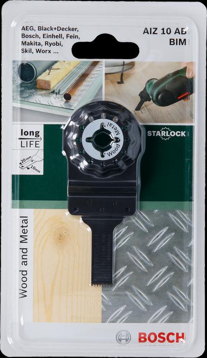 Produktbild Bosch Zubehör Starlock HCS Tauchsägeblatt AIZ 10 AB Wood and Metal, 10 x 20 mm