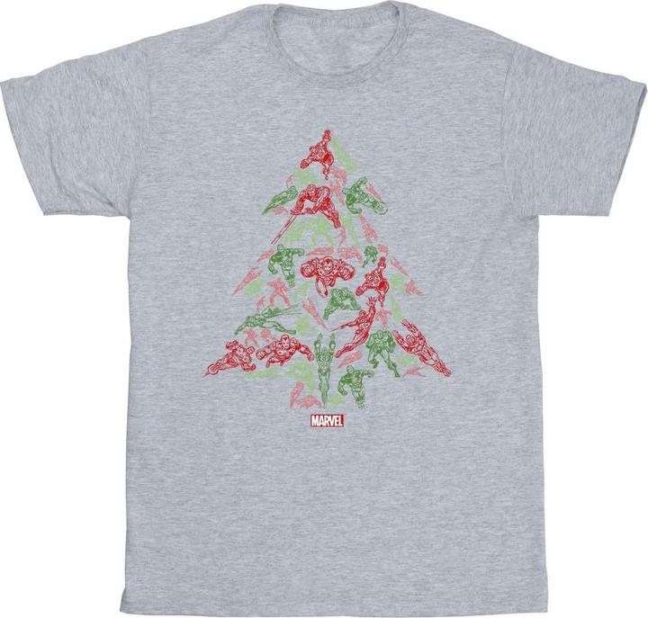 Image du produit - T-shirt AVENGERS CHRISTMAS TREE - Garçon (140, 146)