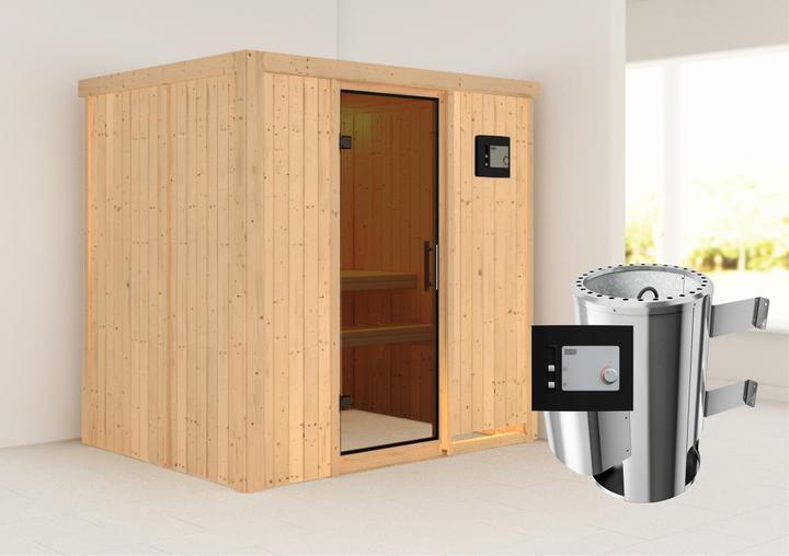 Produktbild Karibu Fanja ohne Dachkranz (Plug & Play 3,6 KW externe Steuerung)