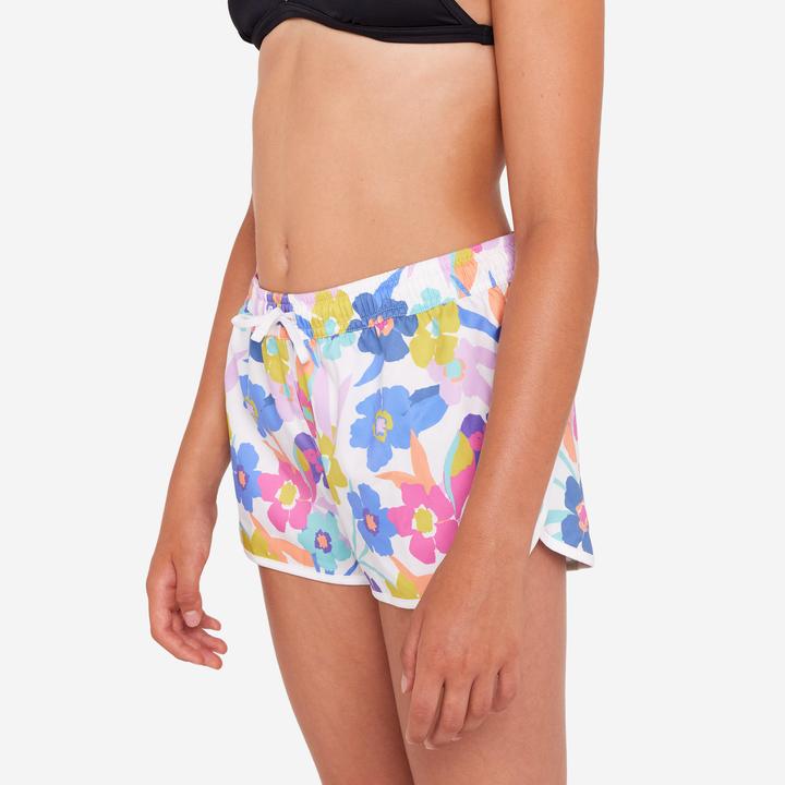 Produktbild Olaian Boardshorts Surfen Mädchen Katy Azalea weiss (12, 13, 14)