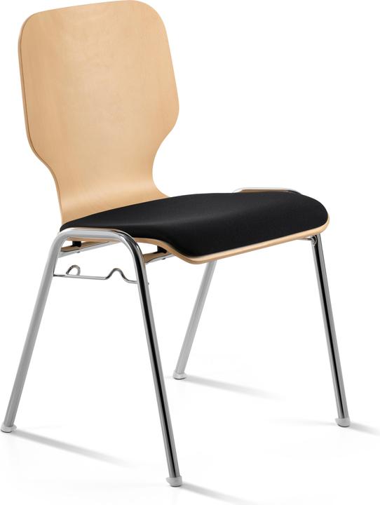 Produktbild Stapelstuhl myDARIO 211604 01 26 397 schwarz Stoff