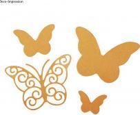 Image du produit Rayher Gabarit de poinçonnage Set: Papillons fantaisistes