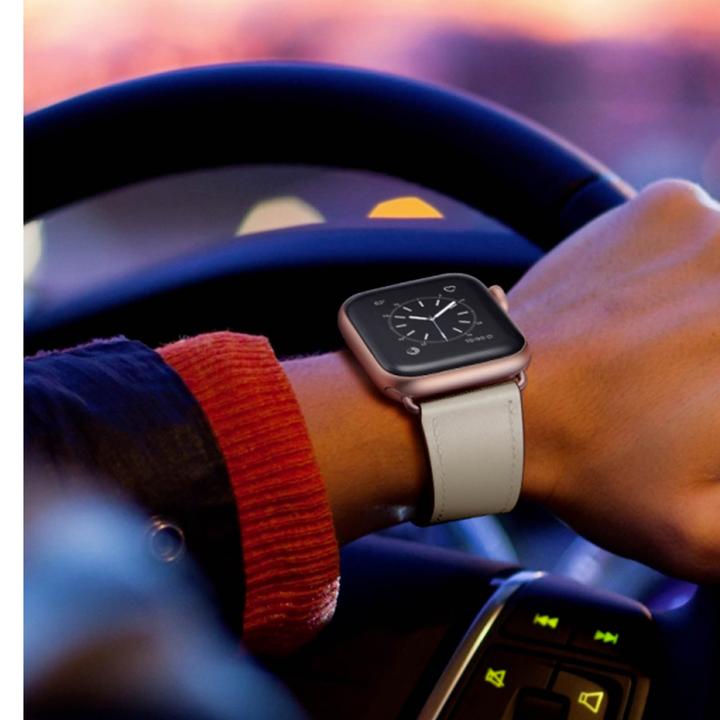 Actual product image Avizar Replacement wristband (Leather, Apple Watch Series 7, Apple Watch Series 6, Apple Watch Series 8)