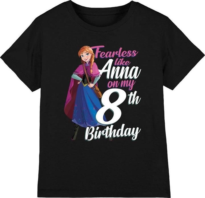 Immagine prodotto Disney Frozen Fearless Like Anna Maglietta 8° Compleanno Bambini (104)