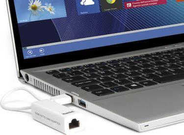 Image du produit Hamlet Vitesse de transfert de l'adaptateur USB 2.0 vers Lan jusqu'à 10/100 Mbps (USB, RJ45 (1x))