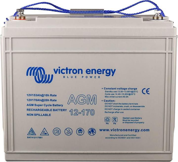 Produktbild Victron Energy AGM Super Cycle Batterie M8 (12 V, 170 Ah)
