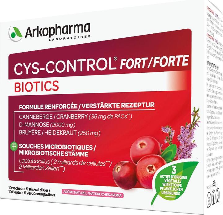 Actual product image Arkopharma Cys-control Forte Biotics Beutel 15 Stk (15 Piece, Beutel, 88 g)
