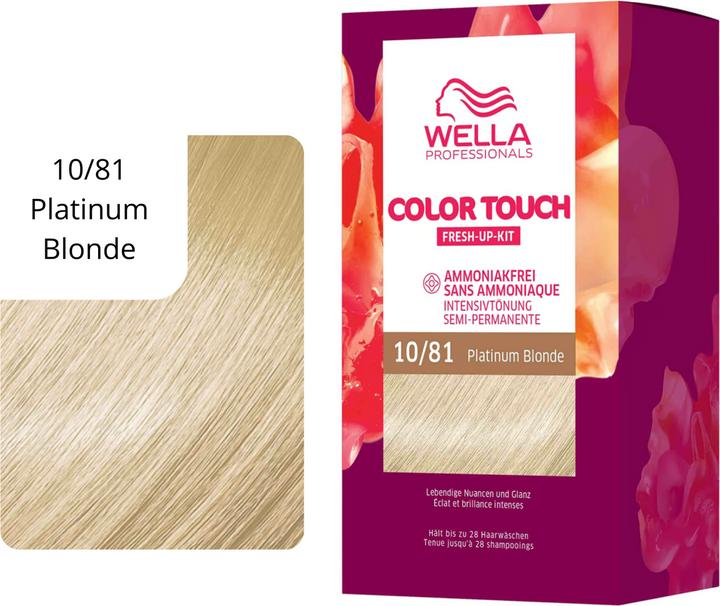 Produktbild Wella Color Touch Fresh-Up-Kit (10/81 hell-lichtblond perl-asch)