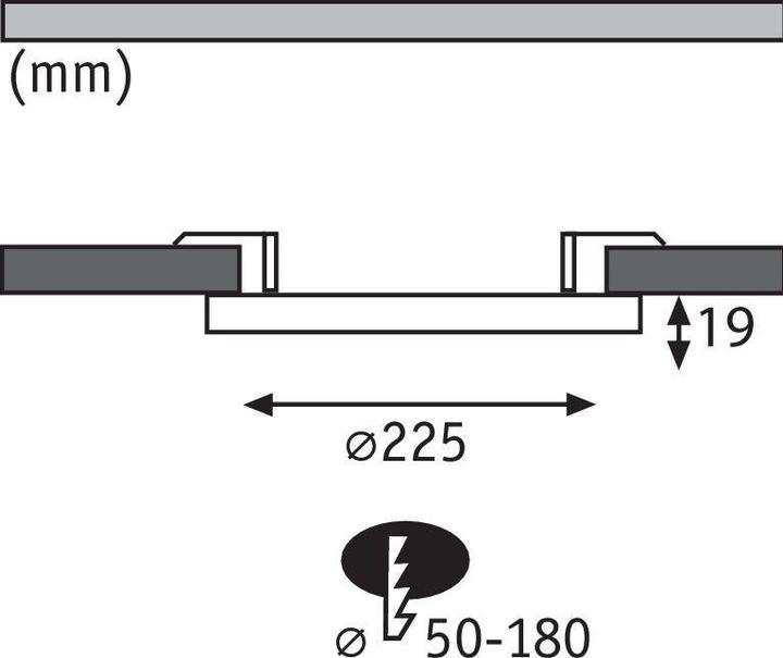 Image du produit Paulmann Panneau d'installation 2en1 Cover-it (1800 lm)
