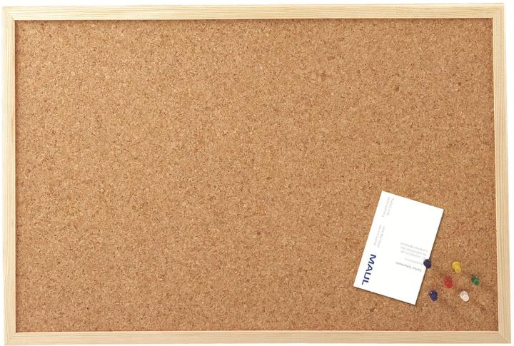 Actual product image Maul Pinboard with wooden frame, 40 x 60 cm, cork (Bulletin board, 60 x 40 cm)