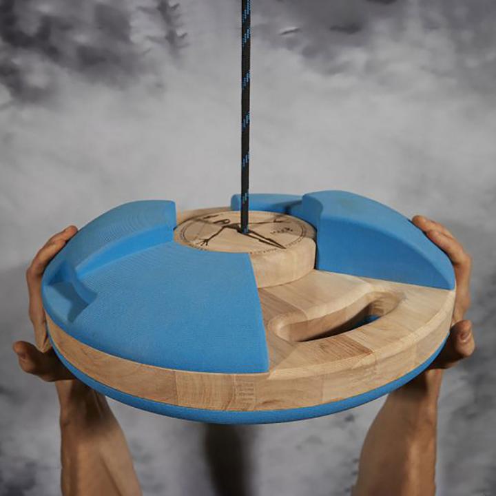 Actual product image Max Climbing UFO Climbing Handle (Wood, Blue)