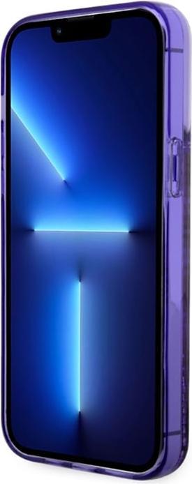 Image du produit Guess GUHCP14XLC4PSGU iPhone 14 Pro Max 6.7" violet/pourpre étui rigide paillettes liquides 4G Transculent (Apple iPhone 14 Pro Max)