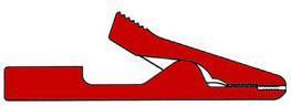 Image du produit Hirschmann PINCE CROCODILE ISOLEE 2mm - ROUGE (MA1)