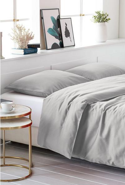Image du produit Living Home Satin uni (Set de linge de lit, 160 x 210 cm, 50 x 70 cm)