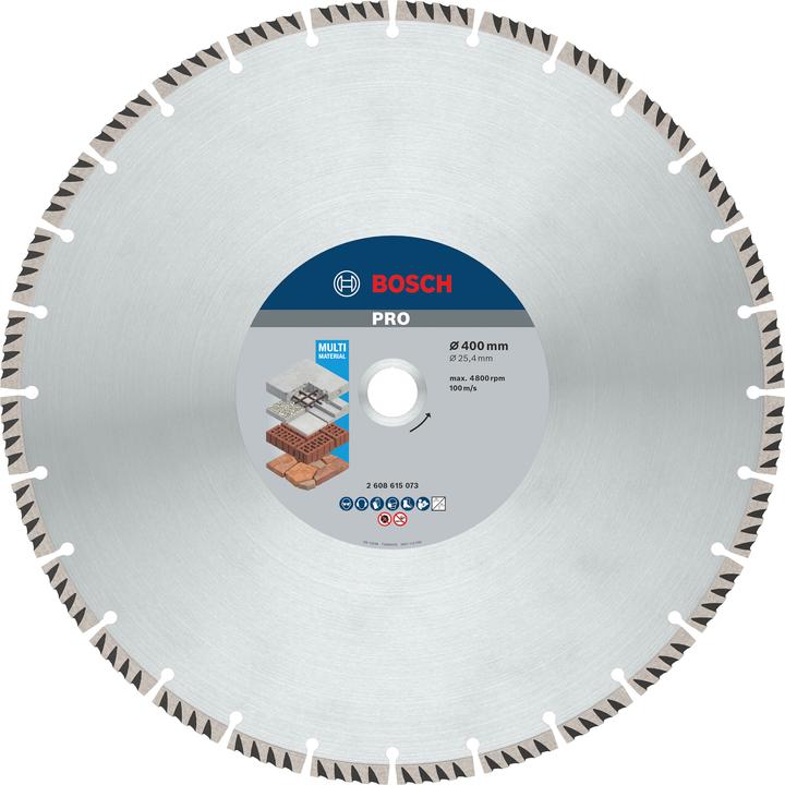 Produktbild Bosch Professional Zubehör PRO Multi Material Diamanttrennscheibe, 400 x 25,4 mm
