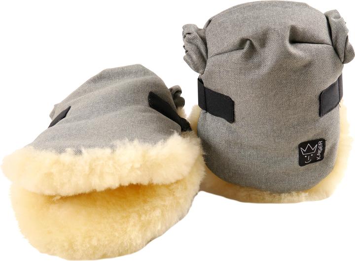 Immagine prodotto Kaiser Scaldamani in pelle d'agnello TWOOLLY Grigio/Melange