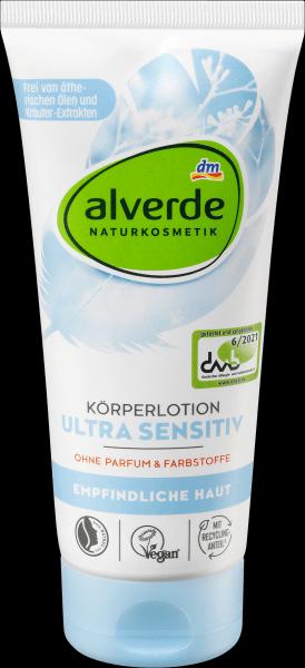 dm alverde Ultra Sensitiv Körperlotion (Körperlotion, 200 ml)
