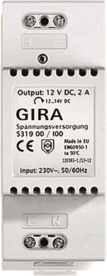 Produktbild Gira Spannungsversorgung 12VDC 2A 531900 Elektronik