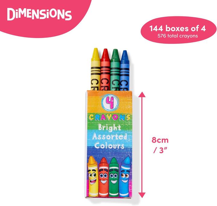 Actual product image The twiddlers Wachsstifte 4er-Set 144 Stück (Multicoloured, 144 x)