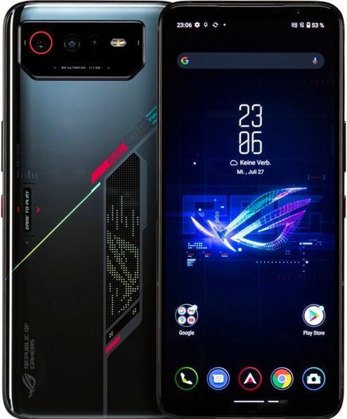 Produktbild ASUS ROG Phone 6 (512 GB, Phantom Black, 6.78", Dual SIM, 50 Mpx, 5G)