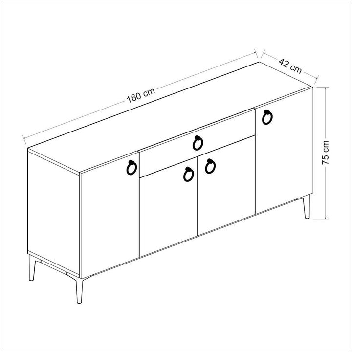 Actual product image Skye Decor Josephine (160 x 75 x 42 cm)