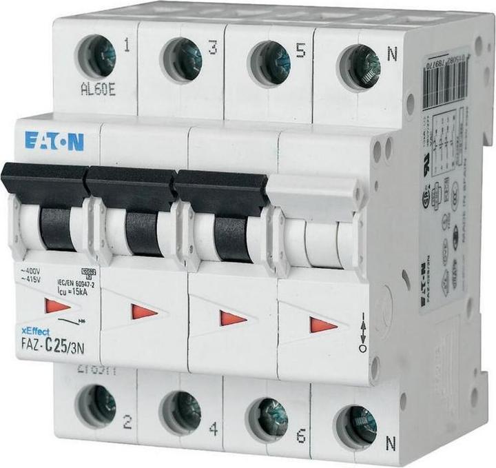 Actual product image Eaton Circuit breaker, 1.6 A, 3p+N, 278962