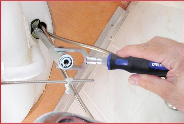 Immagine prodotto KS Tools Set di montaggio lavabo, 6 pezzi, Acciaio al cromo vanadio finissimo