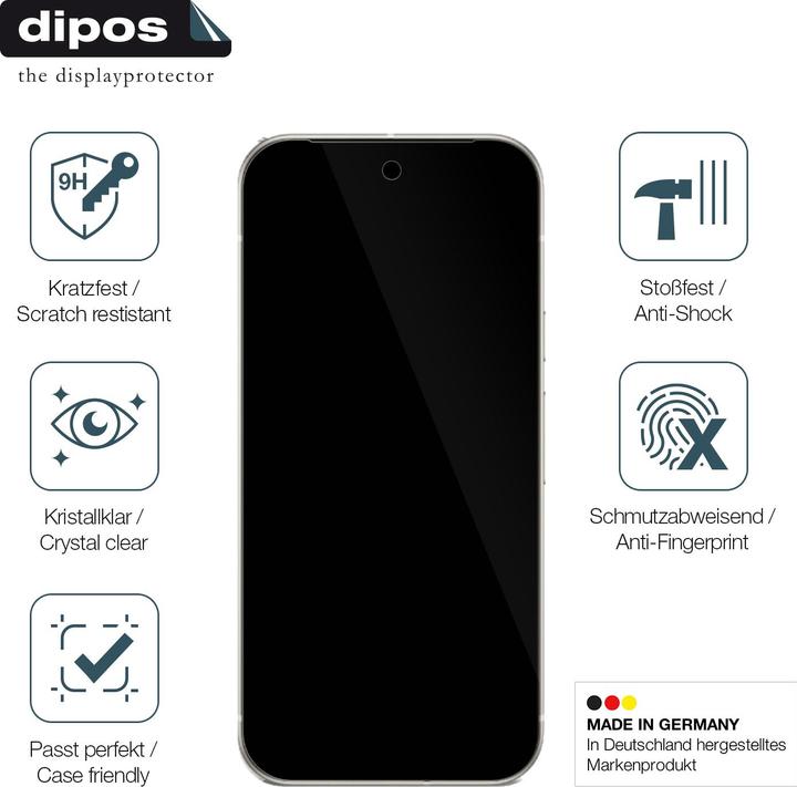 Actual product image Dipos Anti-Shock Screen Protector Clear (1 Piece, Google Pixel 9a)