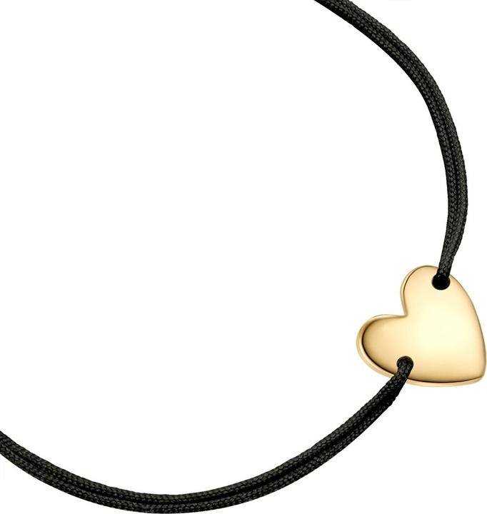 Immagine prodotto Glanzstücke München Bracciale cuore in tessuto - 36468 (22 cm, Argento)