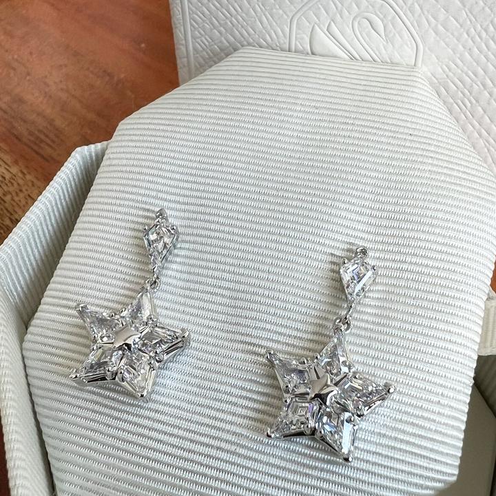 Produktbild Swarovski Stella Ohrringe - Silber (Metall rhodiniert)