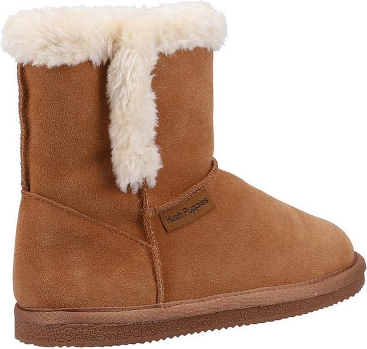 Actual product image Hush Puppies Girls Slippers Ashlynn Suede (34)