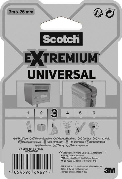 Immagine prodotto Scotch Extremium Universal Klebeband (25 mm)
