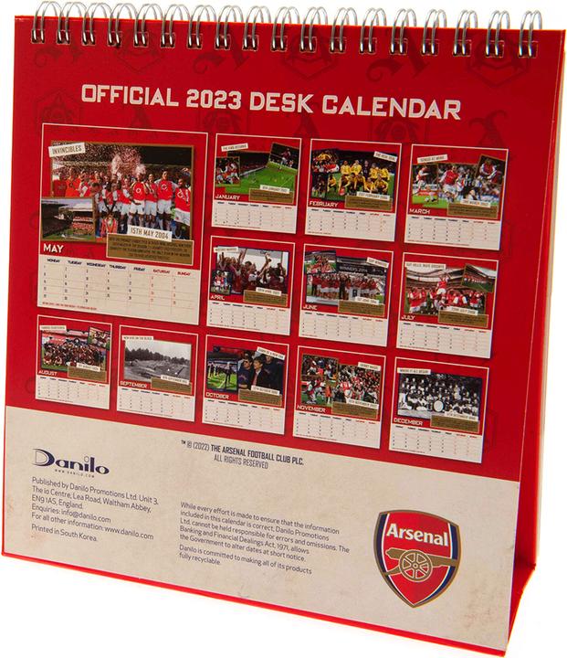Produktbild Arsenal FC Tischkalender 2023