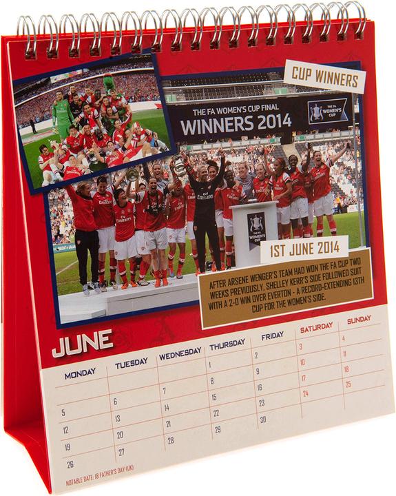 Produktbild Arsenal FC Tischkalender 2023