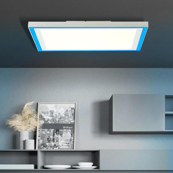Produktbild Brilliant Lanette LED 24W /WA/DE/2300lm/DIM/CCT/RGB/NL/RC Deckenaufbau-Paneel 40x40cm (2300 lm)