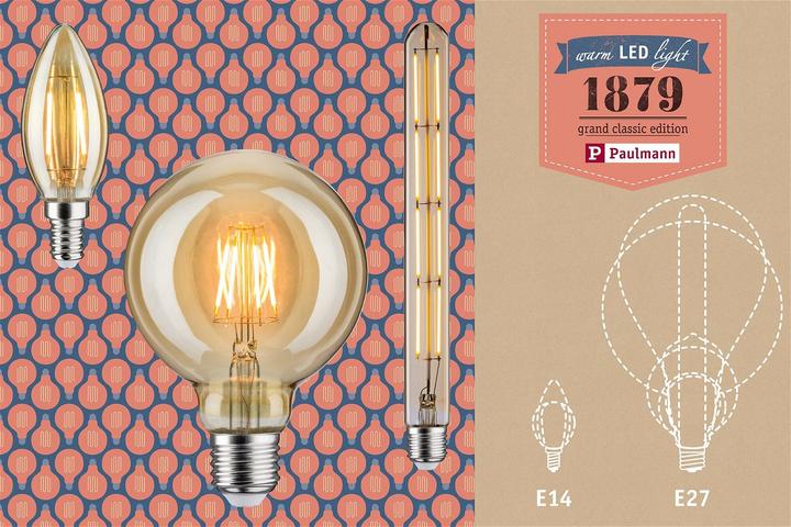 Produktbild Paulmann 1879 Filament 3-Step-Dim Tropfen (E14, 4.90 W, 450 lm, 1 x, F)